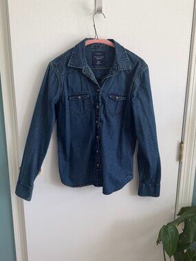 Vintage American Eagle Denim Shirt Button Down Classic M
